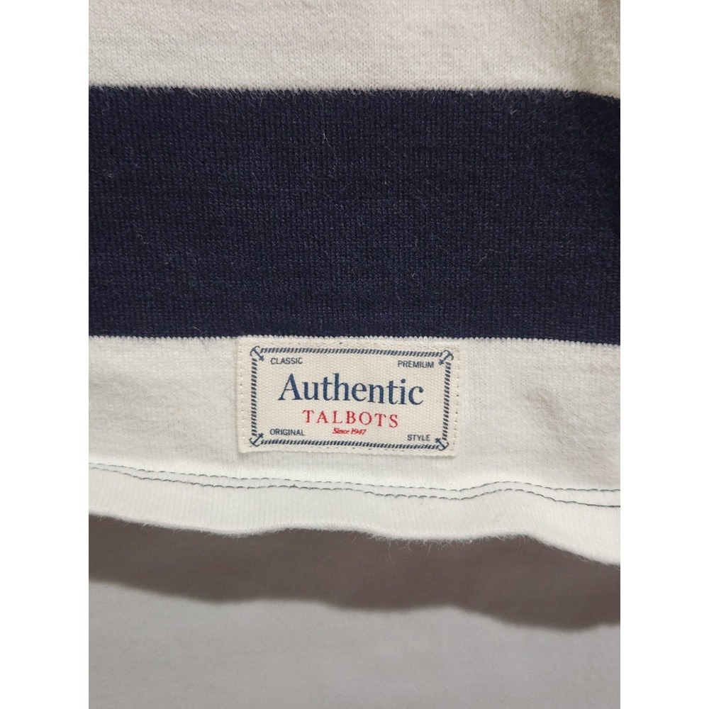 Authentic Talbots Nautical Stripe Rope‎ Heart Valentines Boat Neck Petite - Picture 3 of 6